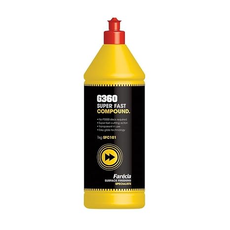 FARECLA G360 Super Fast Compound 1lt Removes Holograms and Swirls Marks (1kg)