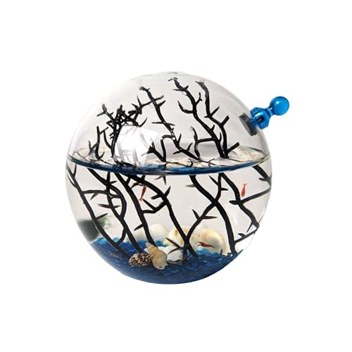 Shrimp Ecosphere Blue Small Round