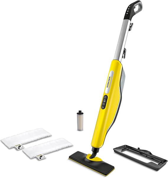 Karcher - SC 3 EasyFix Steam Cleaner Steam Mop - Upright - For Hard Floors and Carpet - Rapid 30 Second Heat-Up