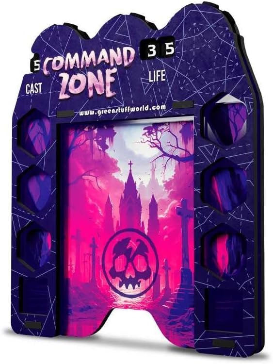 Command Zone Tray - Life and Utility Tracker for Commander Format and Other CCG's (Purple)