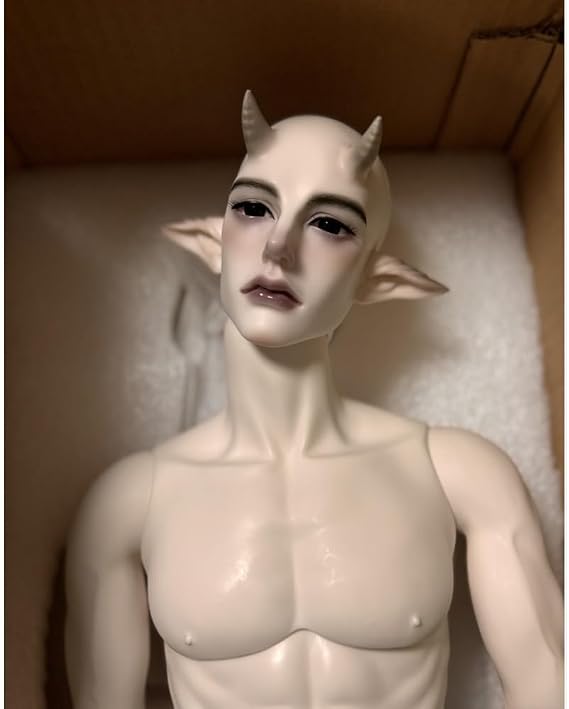 Meeler BJD Doll 1/3 Boy 68cm SD Resin Ball Joint Doll Handmade Sharp Corner Boy Gift 1 Doll + Eyes + Face Makeup Head