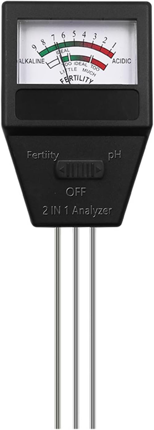 2 in 1 Soil Tester Soil Meter PH Fertility Meter for Potting Soil Garden Lawn