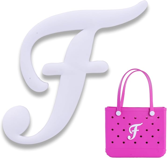 Charms for Bogg Bag Letters Rubber Beach Bag Accessories for Tote Bags Bogg Bag with Alphabet Letters
