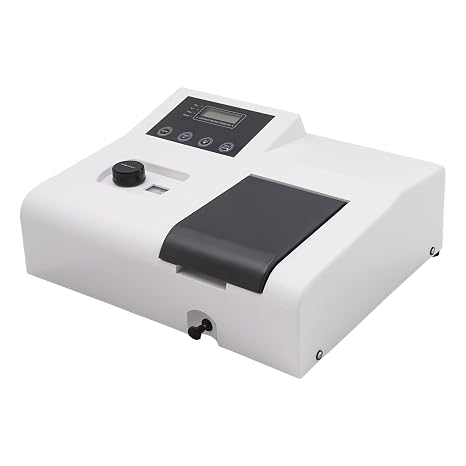 Spectrophotometer, Digital Visible Laboratory Automatic Spectrometer, Visible Wavelength Range 350-1020nm Wave Mass Spectrometer with Automatic Light Door for R&D Teaching Experimentation