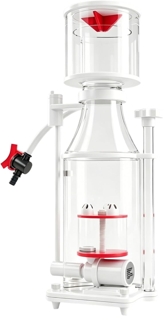 Protein Skimmer for 50-100 Gallon Saltwater Aquariums, Ultra Silent Operation (35dB), DC Pump with Adjustable Flow Control, Nano-Scale Protein Skimmer, Suitable for Saltwater Aquariums & Reef Tank