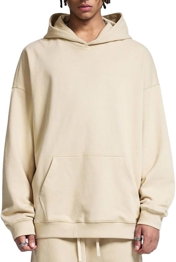 Mens Oversized Hoodies Unisex Cotton Baggy Hoodie Streetwear Hooded Sweatshirt for Teens