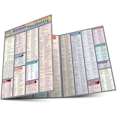 German Vocabulary: QuickStudy Laminated Reference Guide QuickStudy Academic
