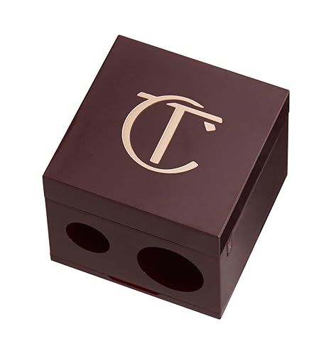 Charlotte Tilbury Pencil Sharpener - Dual-Size Sharpener for Makeup Pencils | Compatible with Lip Liner, Eyeliner & Eyeshadow Pencils Lip Cheat Liners & Other Standard Pencils Travel Friendly
