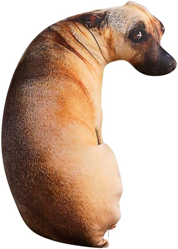 Dog Pillow, 3D Realistic Shiba Inu Plush Throw Pillow, 19.7 inch | Realistic Shiba Inu pillow, soft plush filling, cozy decor for sofas, beds and chairs, gift for kids and adults