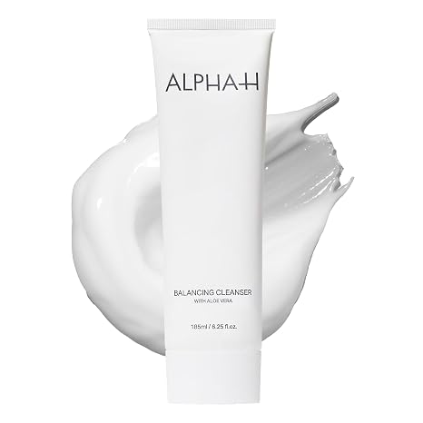 Alpha-H Balancing Cleanser with Aloe Vera - Gentle Makeup Removal (185ml)