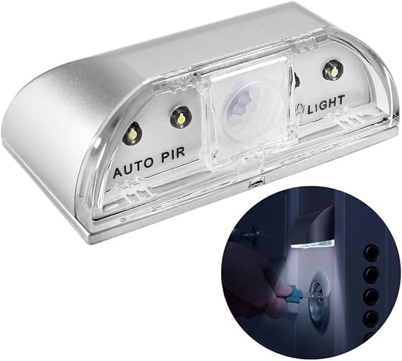 Hareket Sensörlü 4 LED'li Pratik Aydınlatma, Pilli, [Enerji Sınıfı A]