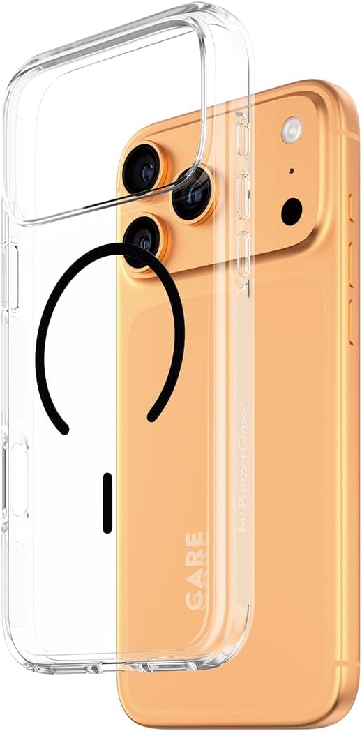CARE by PanzerGlass Flagship iPhone 17 Pro Max Transparent Urban Explorer Siyah MagSafe Uyumlu Kılıf