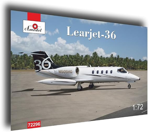 Amodel 72296-1/72 - Learjet-36. Civil Aircraft Scale Model kit
