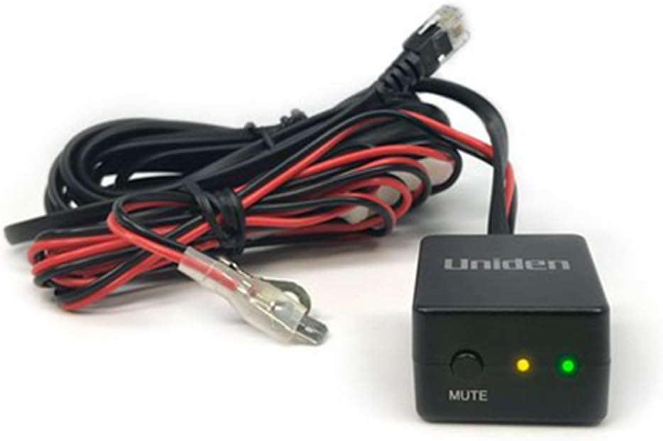 Uniden RDA-HDWKT Radar Detector Smart Hardwire Kit with Mute Button, LED Alert and Power LED, for Uniden R8, R7, R4, R3, R1, DFR9, DFR9BLK, DFR8, DFR7 and DFR6