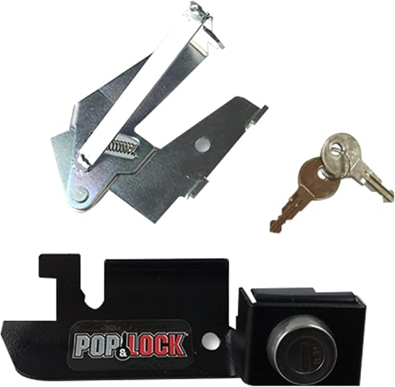 Pop & Lock PL2300 Black Manual Tailgate Lock (Works only with Factory Steel Handle)