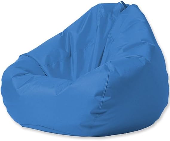 SXBCyan Outdoor Bean Bag Cover (No Filler) Waterproof Beanbag for Adults Pouf Chair Oxford Beach Bean Bag Lounger Chair Cover for Garden Camping Swimming Pool(sea Blue, 100cm)
