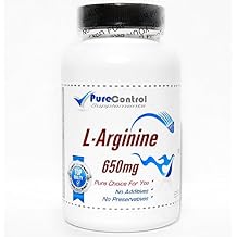 L-Arginine 650mg // 90 Capsules // Pure // by PureControl Supplements