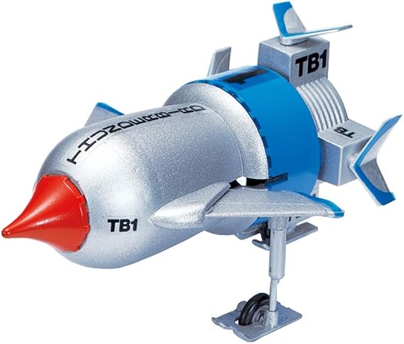 Aoshima Bunka Kyozai Thunderbird Mini Series No.1 Thunderbird Mini No. 1 Total Length Approx. 3.9 inches (100 mm), Non-Scale Plastic Model