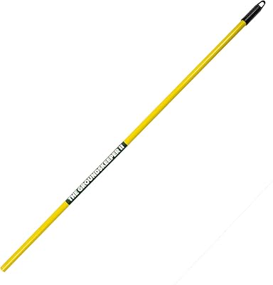 THE GROUNDSKEEPER II 55-inch Lightweight Fiberglass Replacement Rake Handle Only Yellow