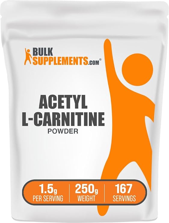 Acetyl L-Carnitine Powder - as ALCAR HCl, Carnitine Supplement - Gluten Free, 1.5g per Serving, 250g (8.8 oz) (Pack of 1)