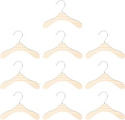 Zerodeko Solid Wood Dog Hangers Pet Clothing Hangers Replaceable Hooks for Home