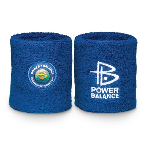 POWER BALANCE 1Pair Wristbands Wrist Sweatbands Absorbent and Breathable Thick Cotton Bands for Sports Multiuse Arm Bands for Wrists