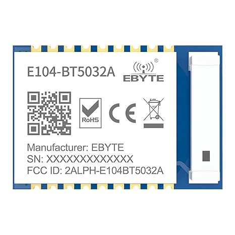 BLE 5.0 nRF52832 Bluetooth Module 4dbm Serial to BLE E104-BT5032A SMD Ceramic Antenna Wireless transceiver Module