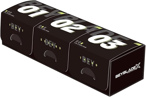 Takara Tomy BEYBLADE X Beyblade X BX-57 3on 3 Deck Case Black Version