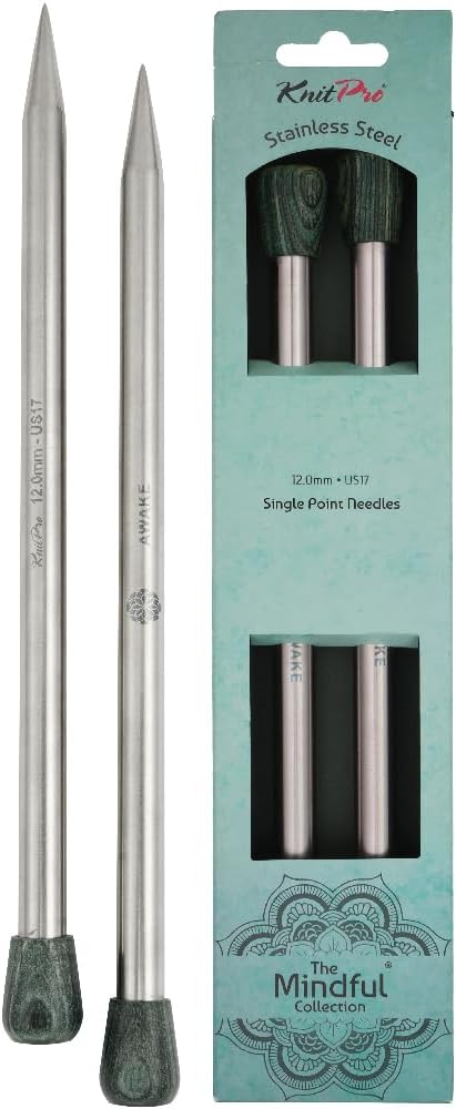 KnitPro The Mindful Collection Single Pointed Needle 12" (30cm) | US Size 17 (12mm)