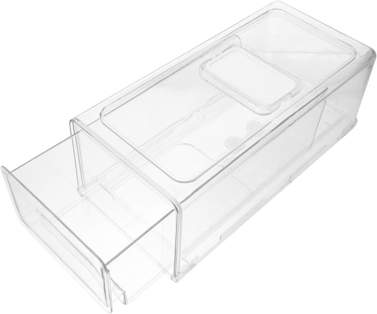 YARNOW Refrigerator Organizer Drawer, Stackable Refrigerator Bin, Freezer, Kitchen, Home, Cosmetics, A Free