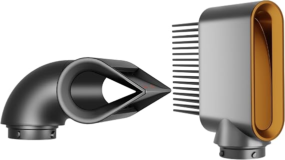 Wide Tooth Comb Nozzle Attachment and Blade Concentrator Attachment Compatible with Dyson Airwrap