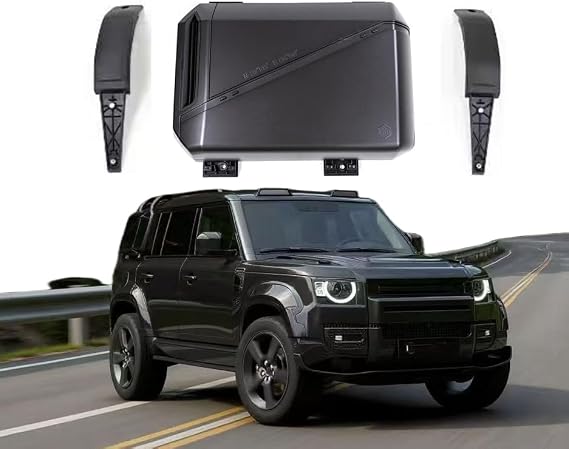 Exterior Mounted Gear Carrier Side Toolbox Storage Box with Lock fits for Land Rover Defender OCTA 2026 (Matte Black)