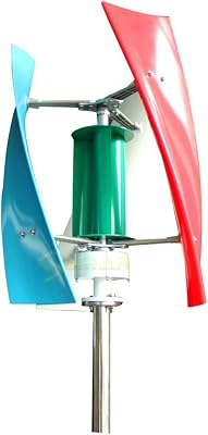 Wind Turbine, Vertical Wind Turbine Generator Free Energy 1200w 1500w 12v 24v Alternative Wind Power System MPPT Controller for Home, Farm, RVs, BoatsTurbine Only,1500W_12V