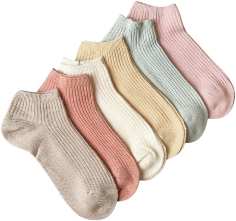 6 Renk Derbili Kısa Patik Çorap Set