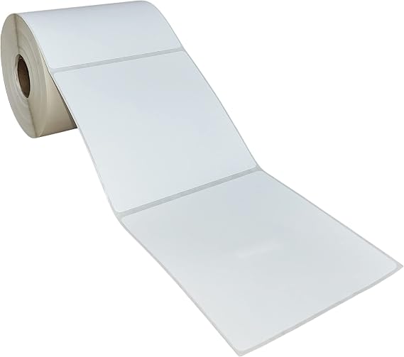 Premium Label Supply 4x4 Direct Thermal Shipping Labels - 375 Labels per Roll - 1'' Core - 20 Rolls (7500 Labels)