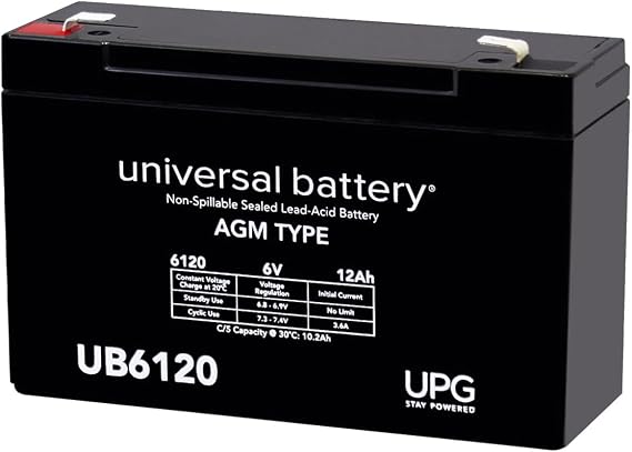 6V 12Ah SLA Replacement Battery for Long Way LW-3FM10