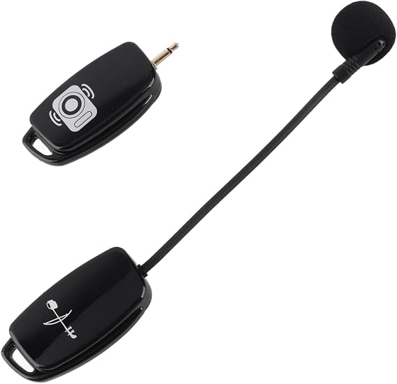 FOSA Erhu Microphone, Violin Microphone Pickup with Noise Reduction, 3.5mm to 6.35mm Adapter, Anti Interference Microphone Pickup for Instruments
