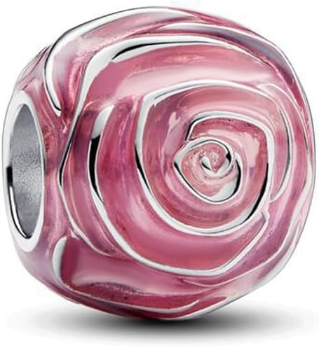 925 Sterling Silver, Cherry Blossom, Cupid, Leaf, Roses, Tulip Charms Fit for Pandora Bracelets Make DIY Gift Jewellery for Women