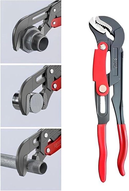 Depolife Jaw Pipe Wrench Fort Parrot Pliers Ford Spring Adjustable Buttoned Cobra Faucet Switch