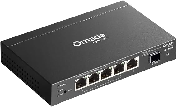 Omada SG2206MP, Access 6-Port Gigabit Switch with 4-Port PoE+