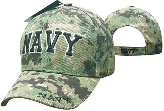 US Navy Ball Cap NWU Type III Green Digital Camo Veteran AOR 2 CVN DDG Vet Hat
