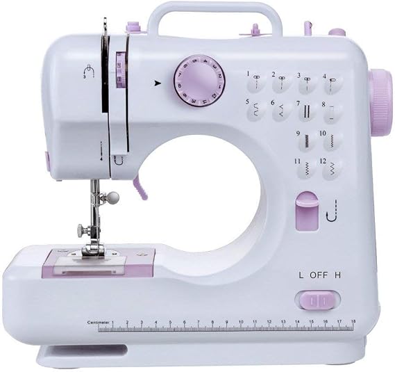 Electric Portable Sewing Machine 12-Line Multi-Function Family Sewing Machine Two Lines Two Speeds Reverse Stitching Handmade DIY