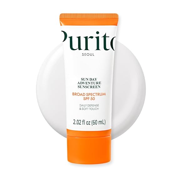 PURITO Korean Sunscreen SPF 50 for Sensitive Skin, 2.02 fl.oz