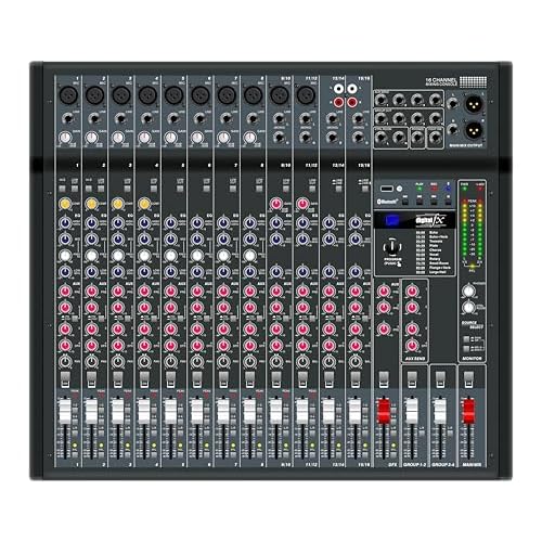 NEW S-16M 16-Channel Mixer with Effects, 4 Groups & MP3 - The Ultimate High - Performance Audio Mixing Solution for All Your Needs