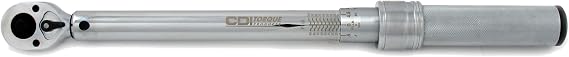 CDI 1/4 Inch Drive Adjustable Click Torque Wrench, Range 10-50 In Lbs / 1.4-5.4 Nm (501MRMH)