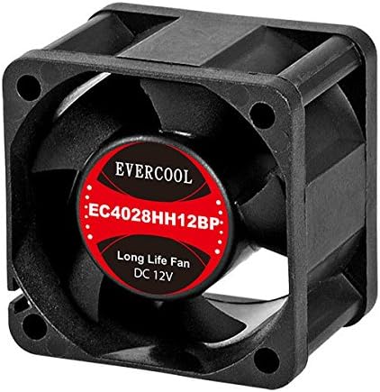 Evercool 12v PWM Fans (40x28mm, Black)