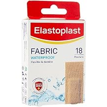 Elastoplast Waterproof Fabric Plaster Strips, 18 Strips