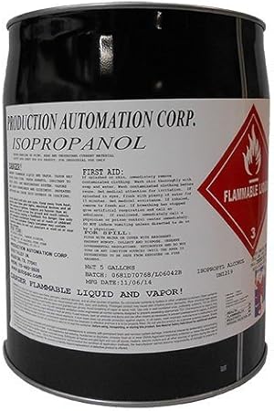 99% Isopropyl Alcohol, 5-Gallon Industrial Pail