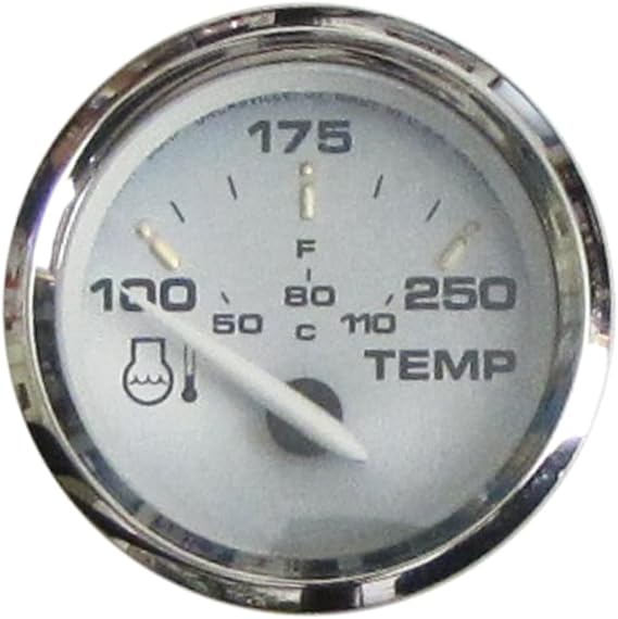 Faria 19003 Kronos Water Temperature Gauge (100-250F) - 2"