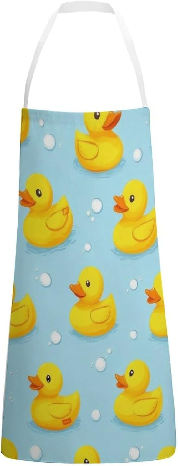 Cute Cooking Apron for Women, Washable Work Aprons, Adjustable Chef Apron for Baking